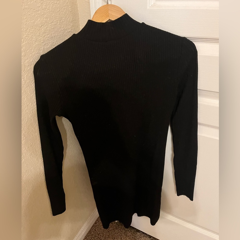 h&m turtleneck long sleeve dress